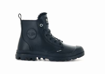 Botas Palladium PAMPA HI ZIP LEATHER S Mujer Negras | Costa Rica-31278